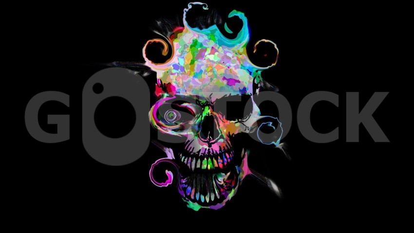 67 679899 colorful skull wallpaper 4k