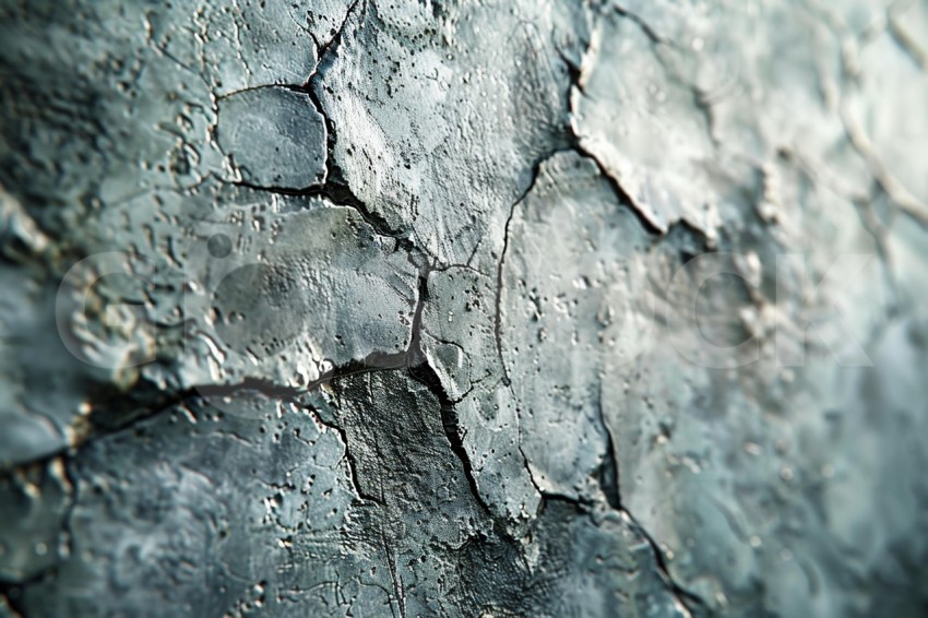 Close-up of Rusty Metal with Patches and Cracks, Texture Details