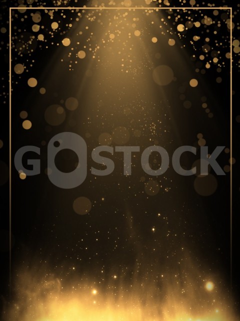 creative aesthetic black gold light