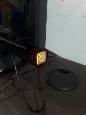 Power button of the monitor